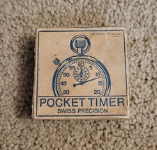 Vintage Chesterfield 7 Jewels Pocket Timer - Swiss Precision
