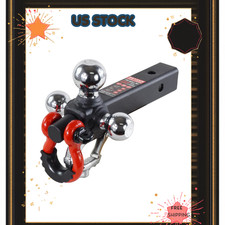Trailer Hitch Tri-ball Hitch With Rotatoble Tow Shackle And Tow Hook Trailer Hitch Tri-ball Hitch With Rotatoble Tow Shackle And Tow Hook