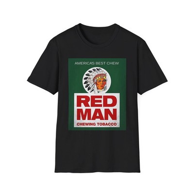 Red Man Chewing Tobacco T-Shirt, Retro Graphic Tee, Men's Softstyle Size S-4XL