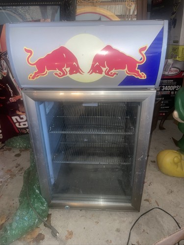 Red Bull Refrigerator Advertising Cooler Excellent Working Condition Ebay
