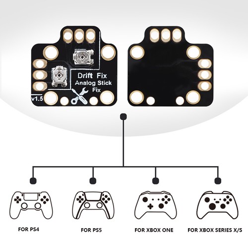 Controller Analog Stick Drift Fix Mod for PS4 PS5 Xbox One Gamepad (Black 2Pcs) - Picture 6 of 12