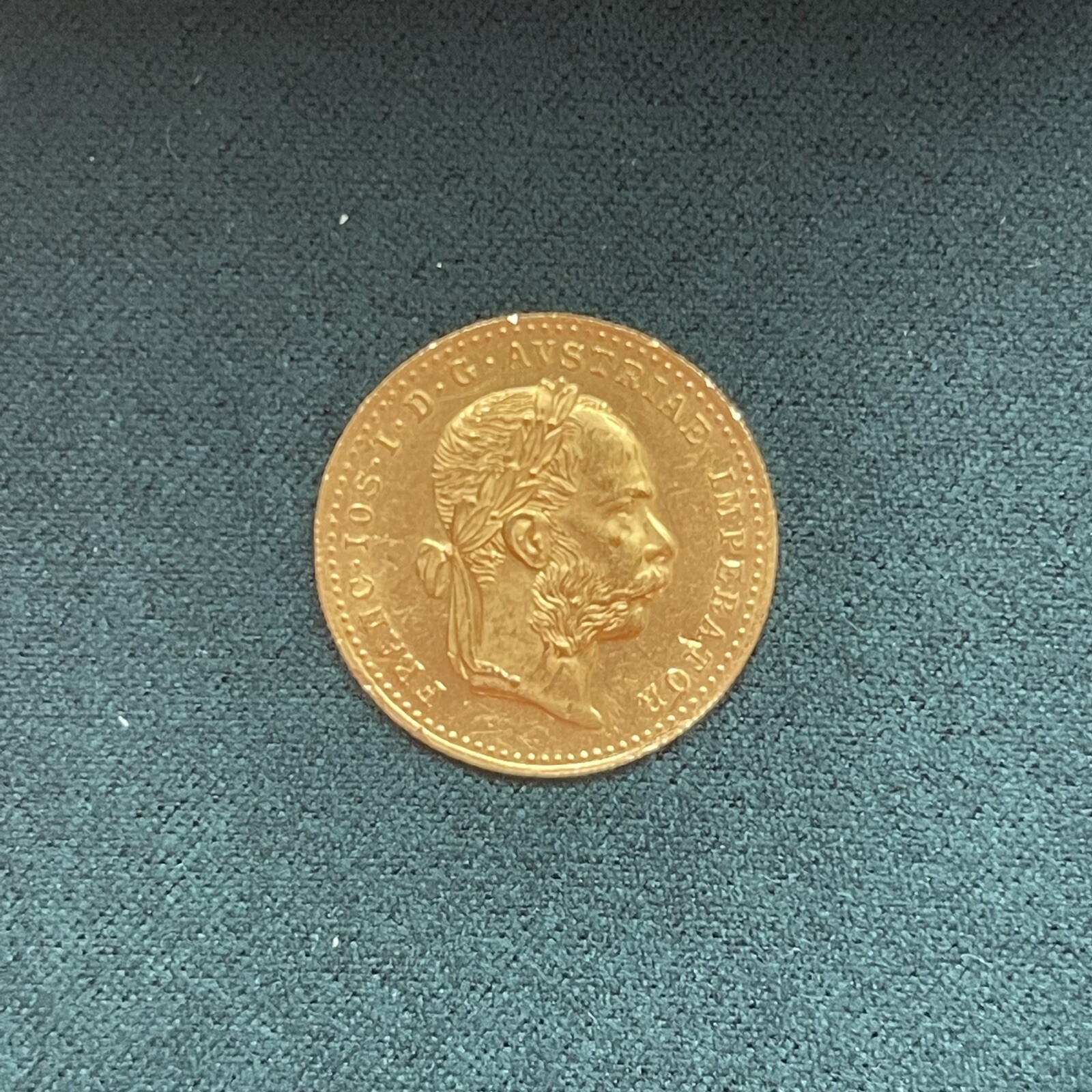 Franc Ios Idg Avstriae Imperator 1915 4 PENDANT 1915 FRANC IOS IDG AVSTRIAE IMPERATOR LOD REX HVNGAR BOHEM GOLD