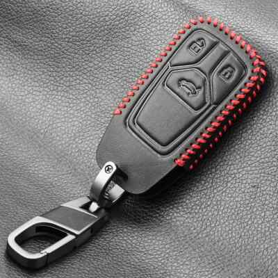 Leder Schlüsselanhänger Cover Case für Audi A4 B9 A5 A6 8S 8W Q5 Q7 4M S4 S5 S7 TT TTS