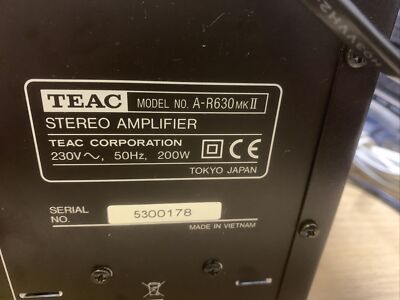 Teac A-R630 MkII Integrated Amplifier | eBay UK