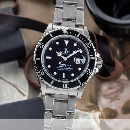 Rolex Submariner Date Triple Zero Automatik Herrenuhr Edelstahl Ref. 168000