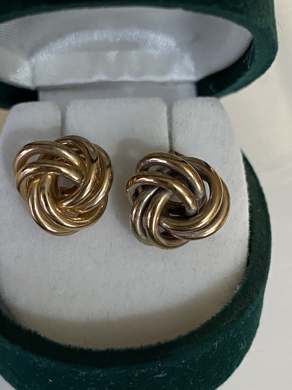 Victorian 9ct Solid Gold Earrings - image 6