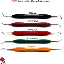 5PCS Composite Filling Instruments Restoration Scaler Curette Silicon Handle