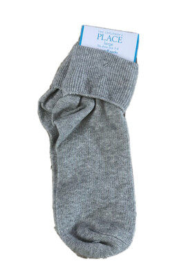 The Children's Place Socks for Girls - Gray - Large-Shoe Size 3-6  New / NWT