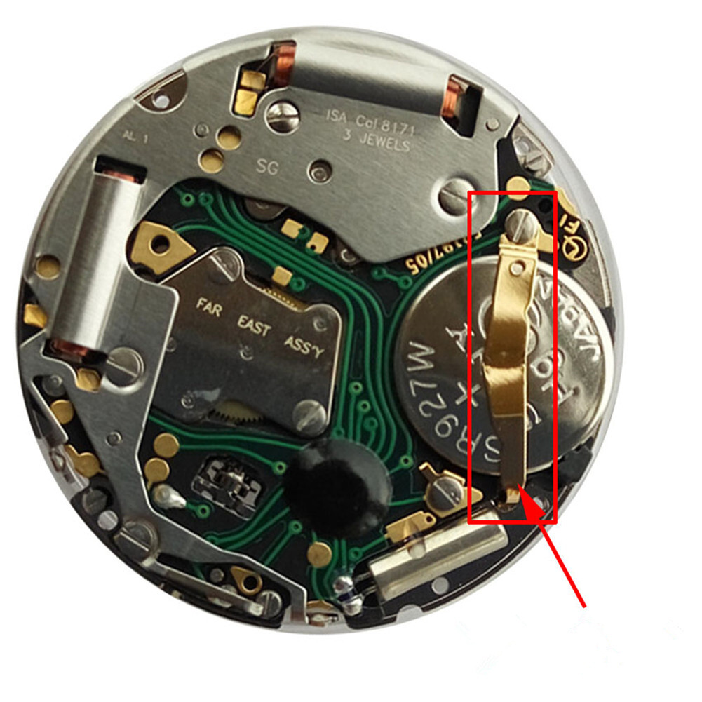 Positive Negative Quartz Watch Battery Contact Clasp For ISA 8171 8172