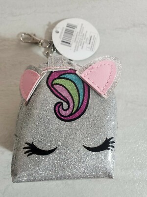 Discontinued Novelty Keychain Charm Accessories Chain Coin Purse Unicorn Sparkle