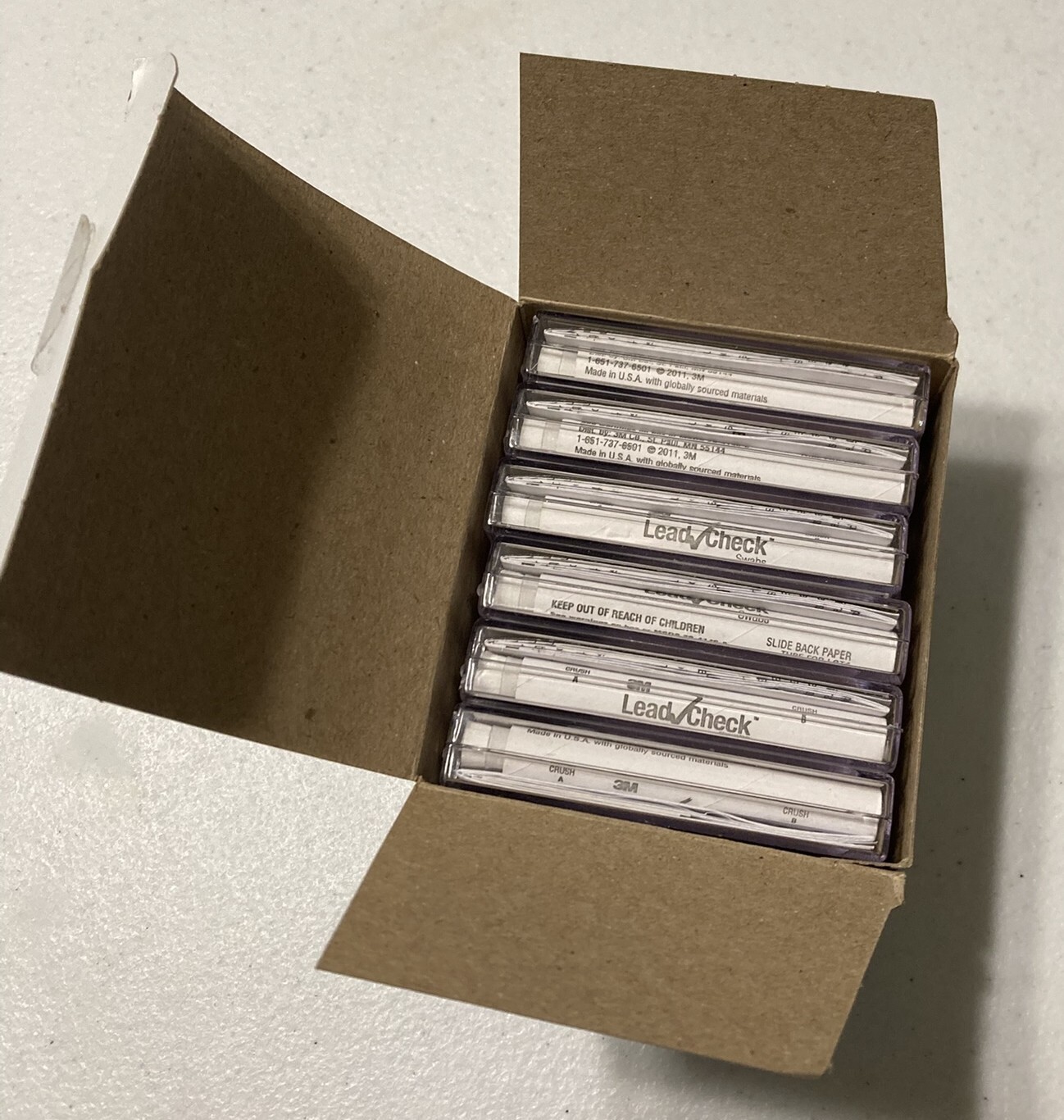 3M Lead Check Instant Lead Testing Swab Kits.  Box of 6 (48 Total). NEW