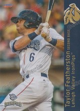 2017 Lehigh Valley IronPigs Taylor Featherston RC Rookie Philadelphia Phillies