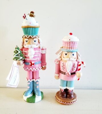CUPCAKES CASHMERE Christmas Pink Pastel Gingerbread Nutcracker Soldiers Set 2