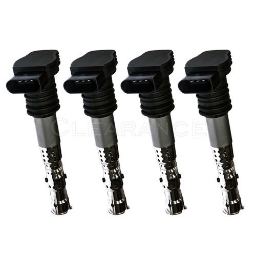 NEW PACK OF 4 PREMIUM IGNITION COILS FOR AUDI A4 TT QUATRO VW BETTLE