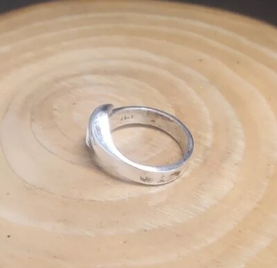 Vtg 925 Sterling Silver Twist Band Ring Sz 8.5(7 Grams-4.3mm) Ster