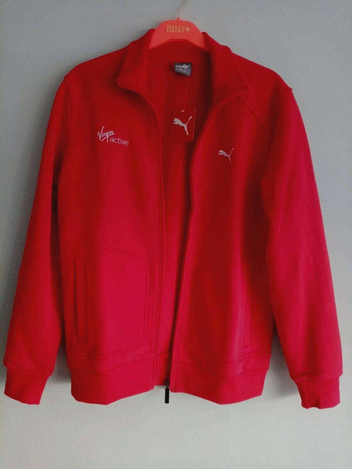 red puma tracksuit top