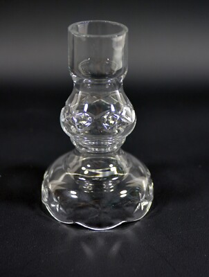 VTG Cut Glass Crystal Chandelier 4.5'' Body/Break Diamonds, Snowflakes, Circles