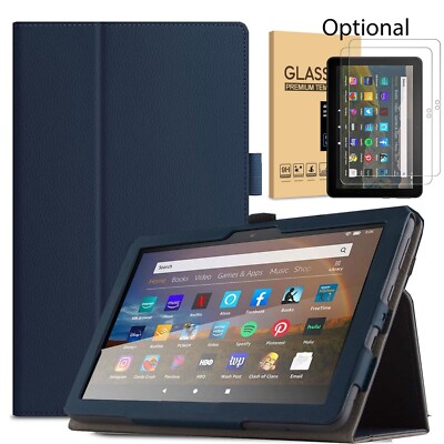 For Amazon Kindle Fire HD 8 2022 12th Generation 8'' Tablet PU Leather Stand Case