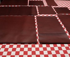 Horween Burgundy Leather Horsefront, 2 ounces thick. Select your size.
