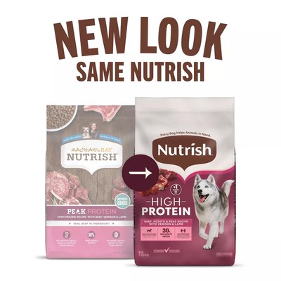 Nutrish High Protein Real Beef, Potato & Peas Flavor with Lamb Dry Dog Food23lbs