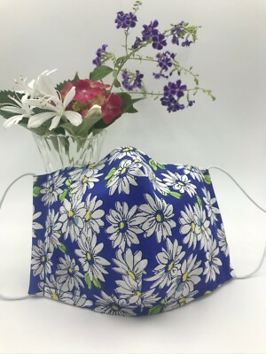 NEW Adult Cloth Face Covering Cover Mask 100% Cotton Washable Filter Pocket LB3