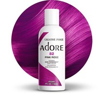 Adore Pink Rose 082 Semi-Permanent Vegan Hair Dye, 4 fl oz