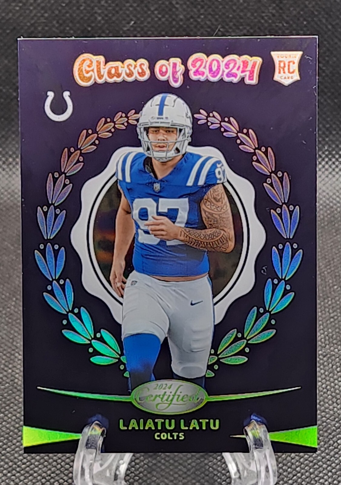 2024 Certified Laiatu Latu Class of 2024 SSP Case Hit Rookie Card #COF-LLU Colts