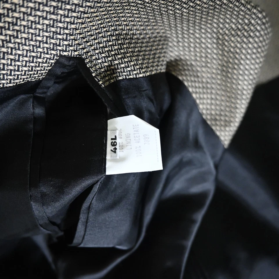 Blazer Traje Chaqueta Abrigo Deportivo Chereskin 46L Dorado Tejido de Cesta Lana Para Hombre Foto 4 de 4