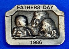 Custom 1986 Fathers Day Celebration Belt Buckle By Heritage Buckles