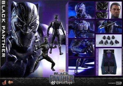 HOT TOYS 1/6 BLACK PANTHER MMS470 Chadwick Boseman KING T'CHALLA 12   brand NEW