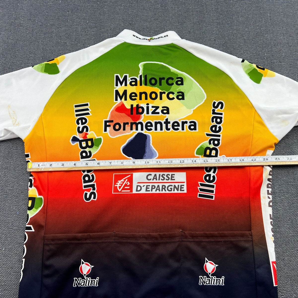 Maillot vélo manches courtes Nalini New Ergo Laser jaune noir