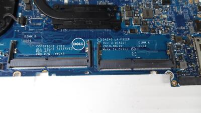 Carte Mère Dell Latitude 7490 – DAZ40 LA-F322P – I5-8350U – Pour Pièces / Réparation