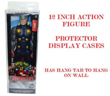 5 PACK 12" Inch Action Figures Clear Plastic Protectors Case Display Boxes
