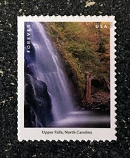 2023USA #5800l Forever Waterfalls - Upper Falls, North Carolina - Mint Single