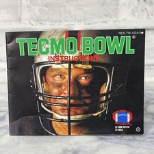 Tecmo Bowl Instructions Booklet Manual Paperwork Nintendo NES