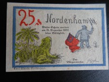 Niemcy Notgeld, Nordenhamm 25 Pf.,