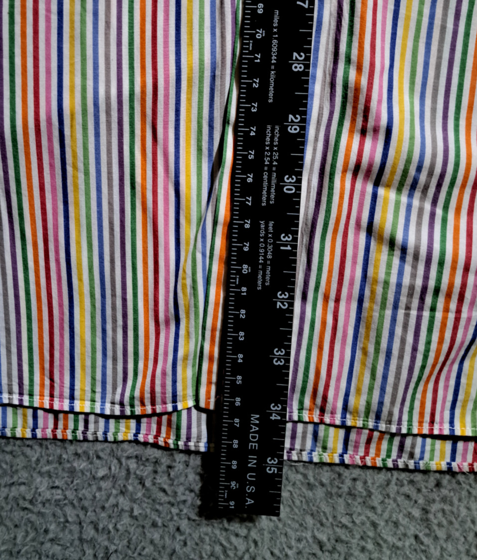 Robert Talbott Men`s Rainbow Striped Button Down … - image 10