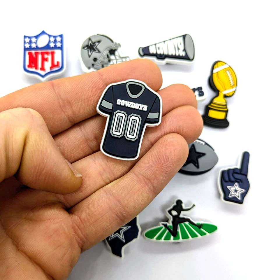 DIJES ZAPATOS DALLAS COWBOYS (14 piezas) Fútbol Genial Regalo Accesorios Conjunto Lote Foto 2 de 4