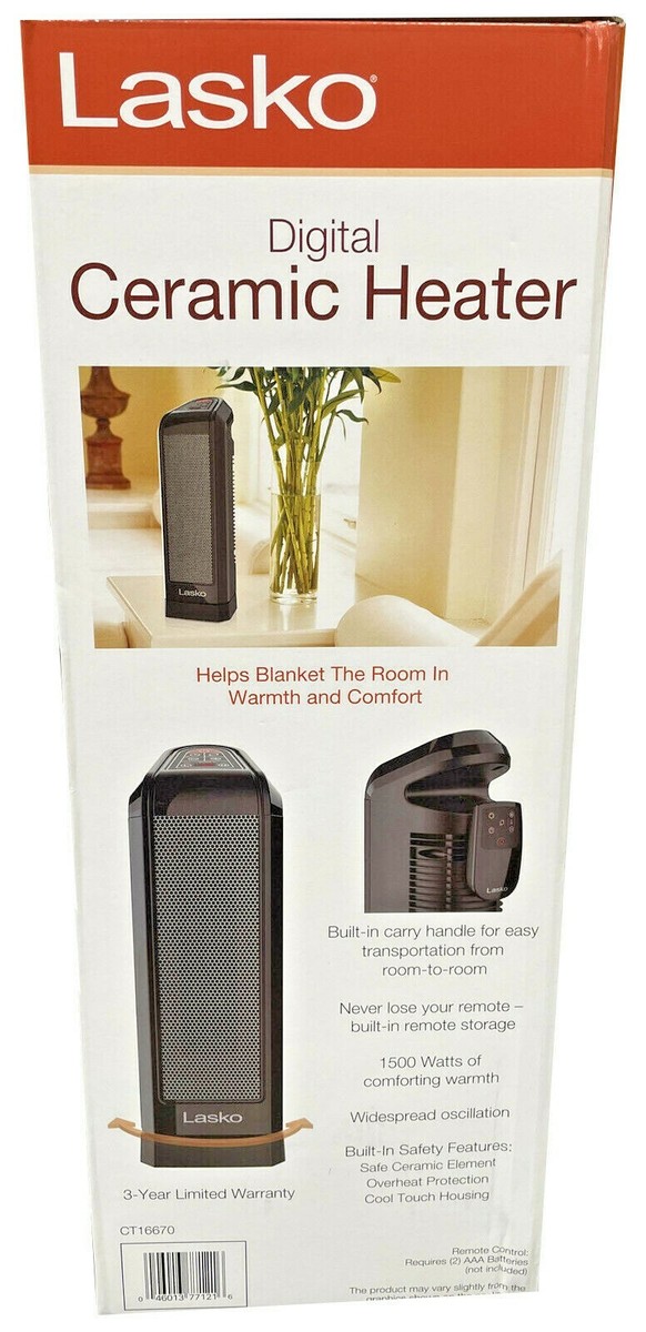 🔥 Lasko Digital Ceramic Tower Heater Multi-Funcion Remote Control CT 16670  🔥 | eBay