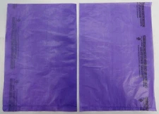 1000 Qty. 6 1/4" x9 1/4" Purple High-Density Plastic Merchandise Bag Extra Small