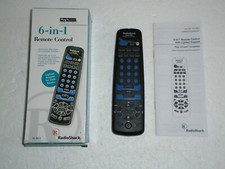 Radio Shack 6-in-1 Remote Control 15-1923 Lighted Keypad