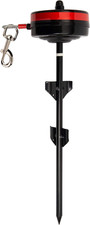 Bracket Mount and Stake Retractable Leash Tie Outs for Dogs Stake, Large 
