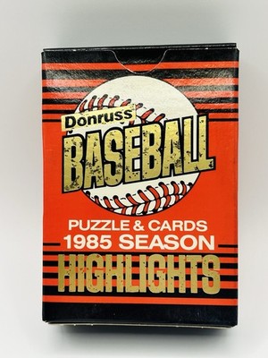 1985 Donruss Season Highlights Cards & Puzzle Set SEALED Ryan Henderson Rose