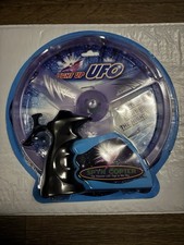 Light Up Pull String UFO - Purple Spin Copter Interactive Toy UFO Flying Saucer