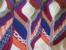 Vintage 90's St. Croix Shop Mens XL  Cosby Style Knit Sweater Coogi Look 3-D #2