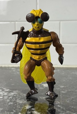 VINTAGE 1983 Mattel Masters Of The Universe MOTU Buzz Off Figure 100% COMPLETE!!