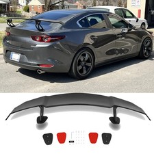 For Mazda 3 Sedan 55 Glossy Black Rear Trunk Spoiler Gt Style Racing Wing