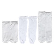 5 Pairs/set Blank Socks For Sublimation Blank Printable White Sublimation Socks