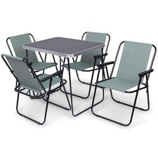 Table de camping pliante avec 4 chaises pliantes table de jardin voyage