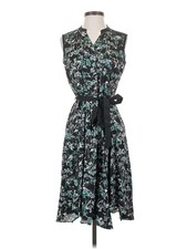 Simply Vera Vera Wang Women Green Casual Dress S